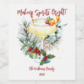 Maken van gedistilleerde dranken Heldere naam Holi Wijn Etiket (Enkel label)