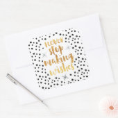 Maken van het Citaat van de Vernis Vierkante Sticker (Envelop)