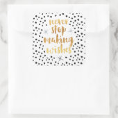 Maken van het Citaat van de Vernis Vierkante Sticker (Tas)