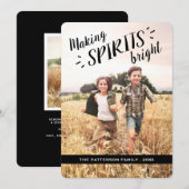 Maken van spirits voor een heldere heupholiday-fot feestdagenkaart (Voorkant / Achterkant)