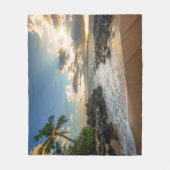 Makena Beach Cove Sunset Fleece Deken (Voorkant)