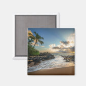 Makena Beach Cove Sunset Magneet (Voorkant / Achterkant)