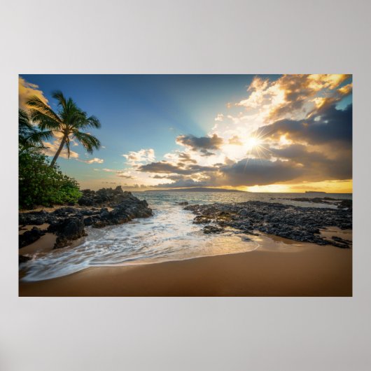 Makena Beach Cove Sunset Poster (Voorkant)