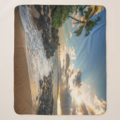 Makena Beach Cove Sunset Sherpa Deken (Voorkant)