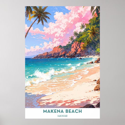 Makena Beach, Hawaii Poster (Voorkant)