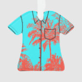 Makena Beach Hawaiian Schets met palmbomen Aloha-s Ornament (voorkant)