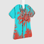 Makena Beach Hawaiian Schets met palmbomen Aloha-s Ornament (voorkant)