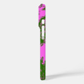 Makena Beach Hawaiian Sketchy Palms Magenta Case-Mate iPhone Case (Achterkant / Links)