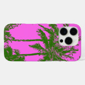 Makena Beach Hawaiian Sketchy Palms Magenta Case-Mate iPhone Case (Achterkant (horizontaal))