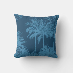 Makena Beach Hawaiian Sketchy Palms Reversible Kussen