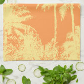 Makena Beach Hawaiian Sketchy Palms Theedoek (Gevouwen)