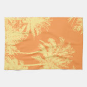 Makena Beach Hawaiian Sketchy Palms Theedoek (Horizontaal)