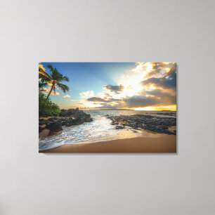 Makena Beach   Makena Cove Canvas Afdruk