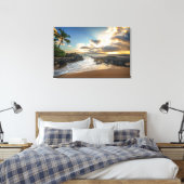 Makena Beach | Makena Cove Canvas Afdruk (Insitu (Slaapkamer))