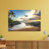 Makena Beach | Makena Cove Canvas Afdruk (Insitu (Woonkamer))