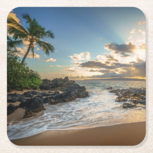 Makena Beach   Makena Cove Kartonnen Onderzetters
