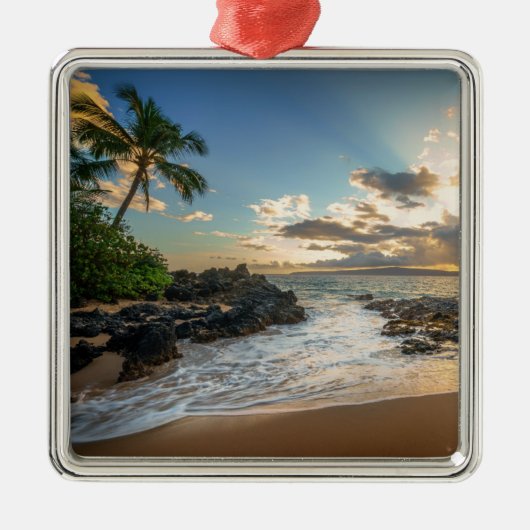 Makena Beach | Makena Cove Metalen Ornament (Voorkant)