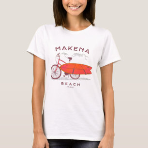 Makena Beach Maui  Beach Surfing T-shirt