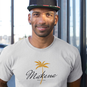 Makena Beach, Maui Minimal Style Bachkleding T-shirt