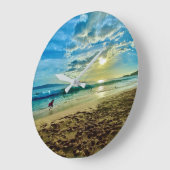 Makena Dreaming - Big Beach Maui Sunset Grote Klok (Hoek)