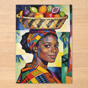“Makena” - Geometrie van Schoonheid - Zwarte Gesch Acryl Uitnodigingen