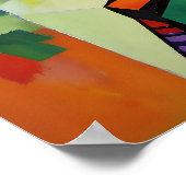 “Makena” - Geometrie van Schoonheid - Zwarte Gesch Poster (Hoek)