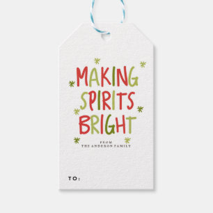 MAKEND tot GEESTEN de HELDERE Labels van de Gift Cadeaulabel