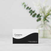 Makend Zwart-witte Golven - Visitekaartje (Staand voorkant)