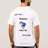 Makenzie HLHS-Fight blue T-shirt (Achterkant)