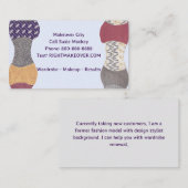 Makeover mode stijl persoonlijk ontwerp consultant visitekaartje (Voorkant / Achterkant)