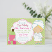 Makeover Spa Party Kaart (Staand voorkant)