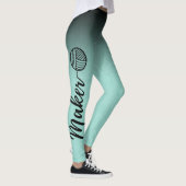 Maker Black & Mint Ombre Yarn & Crafts Leggings (Rechts)