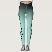 Maker Black & Mint Ombre Yarn & Crafts Leggings (Voorkant)
