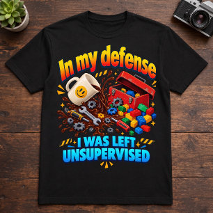 Maker Humor In Mijn Verdediging Werd Ik Zonder Toe T-shirt