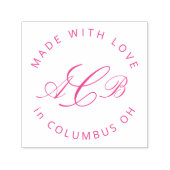 Maker Initialen Kleine Onderneming Zelfinktende Stempel (Design)