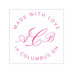 Maker Initialen Kleine Onderneming Zelfinktende Stempel