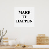Maker it Happen Minimalistische Poster (Keuken)