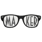 MAKER - Kunstwerk Retro Zonnebril (Voorkant)