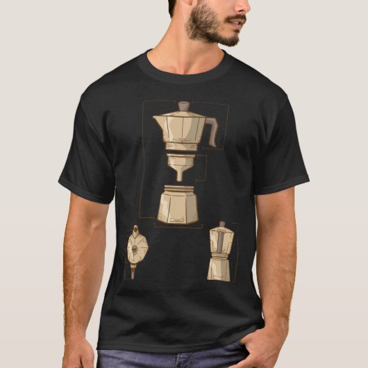  maker Moka Pot Barista Gift love a T-shirt (Voorkant)