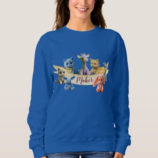 Maker - pluche dierenspeelgoed trui (Voorkant)