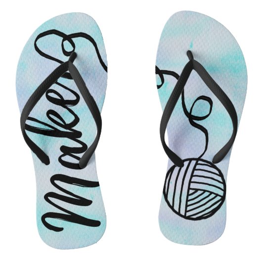 Maker: Typografie voor garens en ambachten Teenslippers (Voetbed)