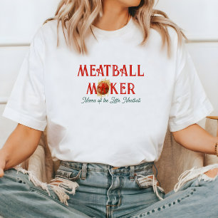 Maker van gehaktballen Mama van de kleine gehakt Tri-Blend Shirt