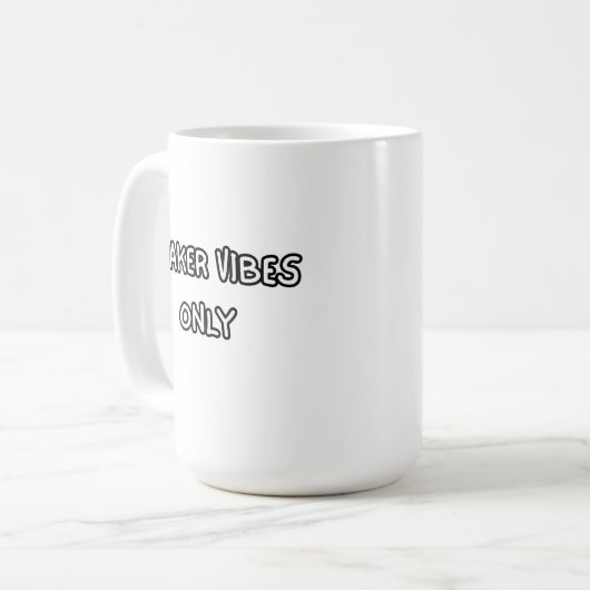 maker vibes only koffiemok (Voorkant links)