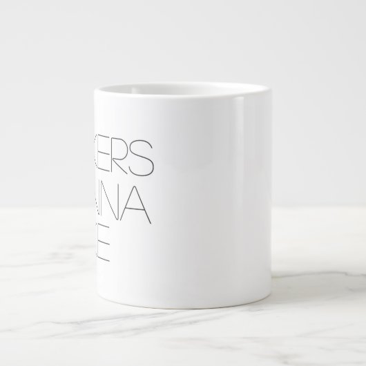 Makers Gonna Make (linkshandig) Jumbo 20 oz kerami Grote Koffiekop (Voorkant)