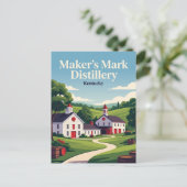 Maker's Mark Distillery Kentucky Briefkaart (Staand voorkant)