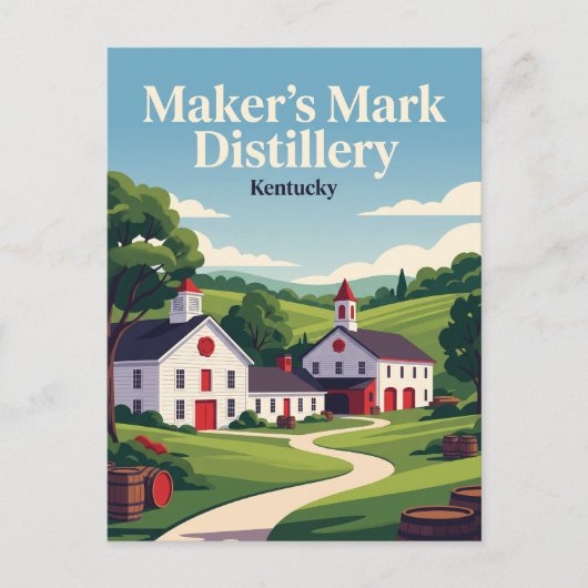 Maker's Mark Distillery Kentucky Briefkaart (Voorkant)