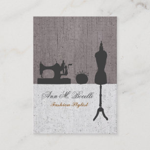 Makers Retro Naaien Mode Mannequin Visitekaartje