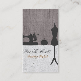 Makers Retro Naaien Mode  Mannequin Visitekaartje