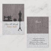 Makers Retro Naaien Mode  Mannequin Visitekaartje (Voorkant / Achterkant)