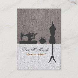 Makers Retro Naaien Mode  Mannequin Visitekaartje